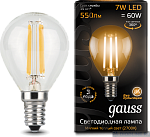   Gauss LED Filament Globe E14 7W