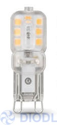 Лампа LED G9 AC220-240V 3W пластик
