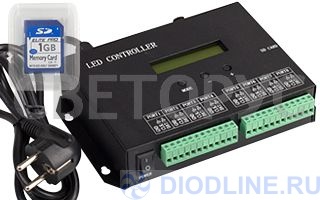 Led контроллер HX-803SA (8192 pix, 220V, SD-карта)