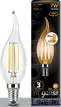 Светодиодная лампа Gauss LED Filament Candle tailed E14 7W dimmable