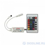 Контроллер LN-WIFI-IR24B-2 (12-24V, 72-144W, ПДУ 24кн, RGB)
