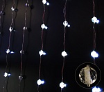 Светодиодная Бахрома в форме прозрачных шаров