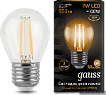 Уличная светодиодная лампа Gauss LED Filament Globe E27 7W