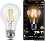 Светодиодная лампа Gauss LED Filament A60 E27 8W