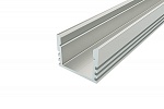 Алюминиевый профиль для светодиодной ленты накладной П21 Anod 2 метра