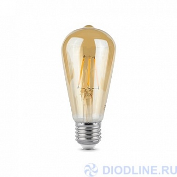  LED Filament ST64 E27 6W Golden 2400